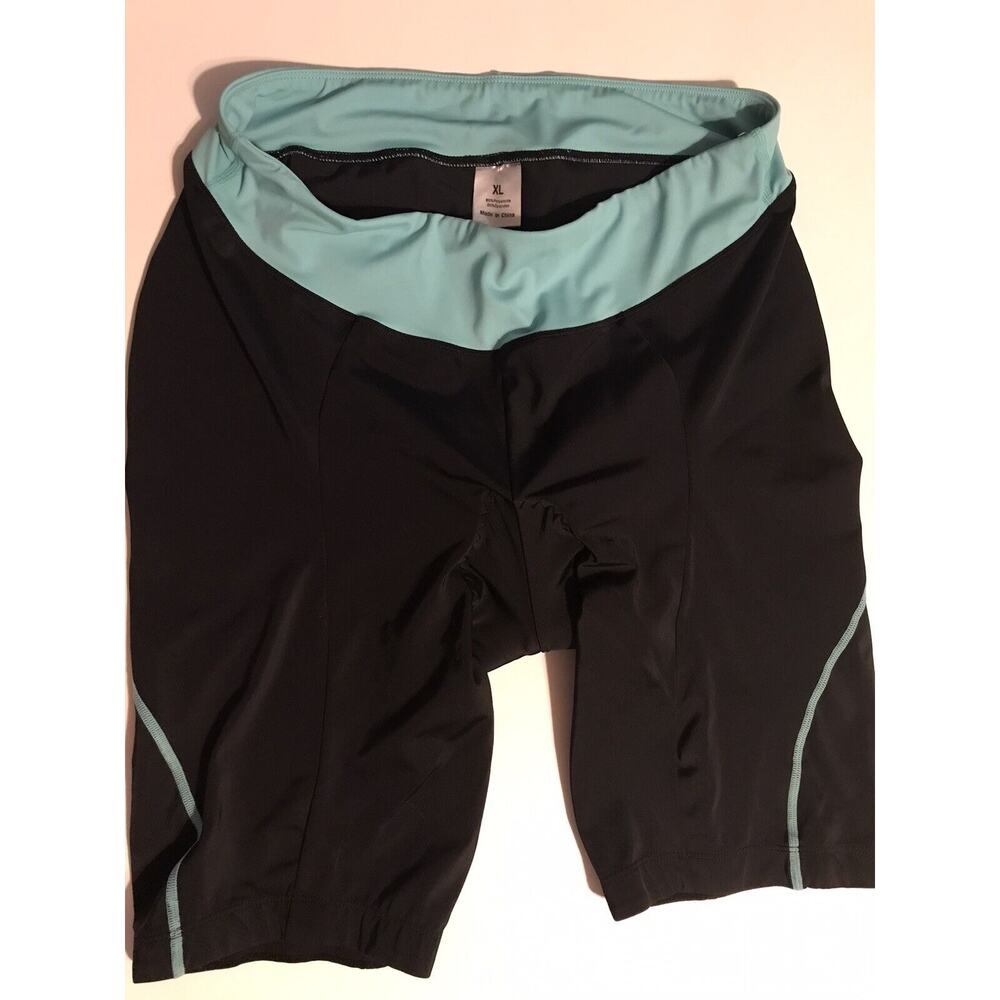 4ucycling Shorts Womens XL Black Padded Biking Cycling Spin Bike Activewear
